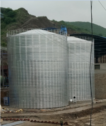 平顶山粮食钢板仓的安装全过程不用热焊接